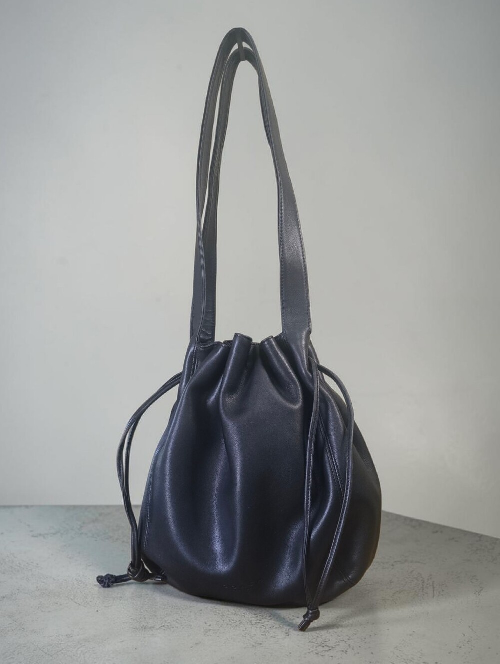 Coach Lexington 4180 Vintage 1998 Drawstring Bucket Bag Y2K Black Leather Italy - Picture 6 of 15